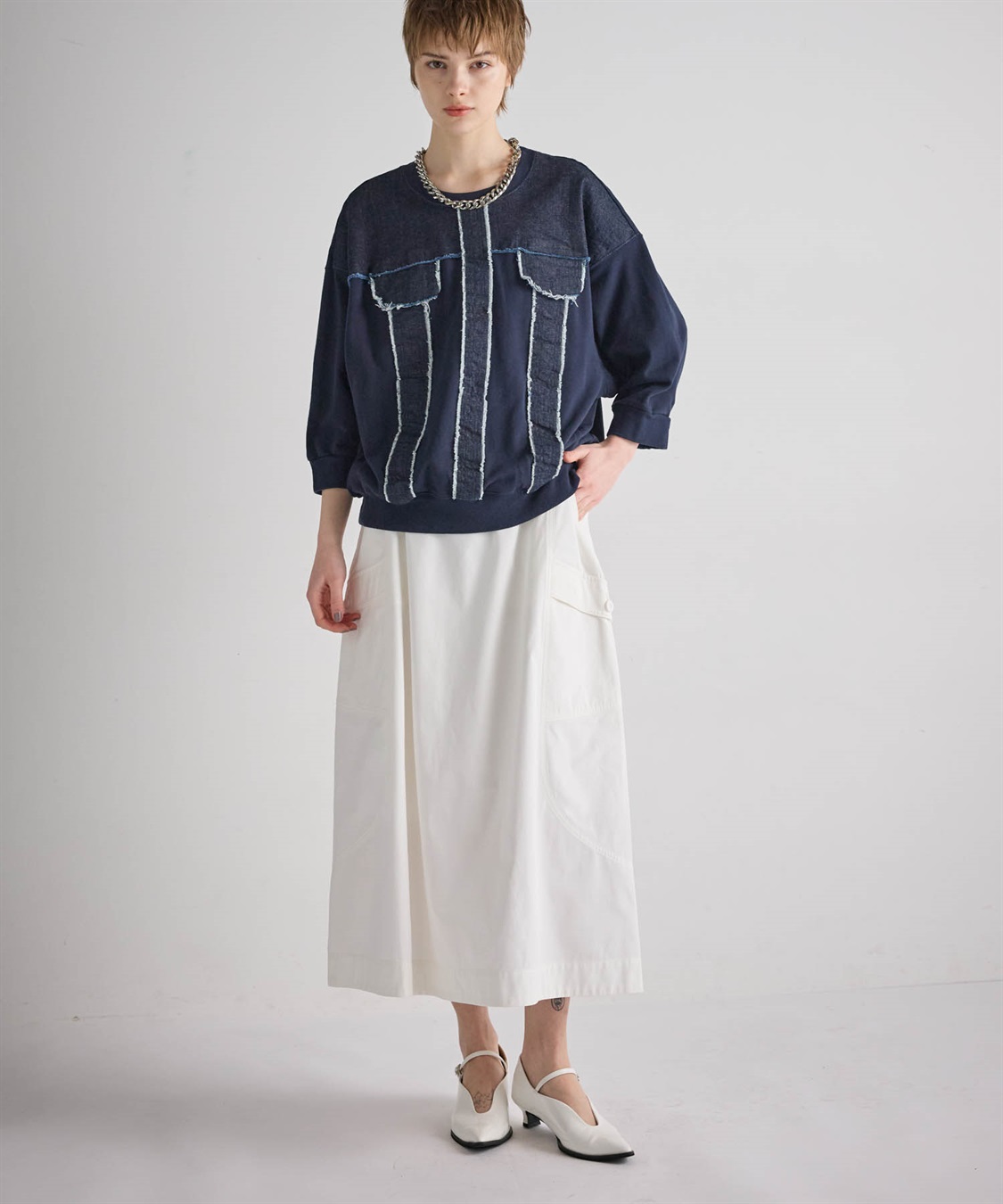 ATSURO TAYAMA 【unisex】七分袖デニムトップス_sub_22