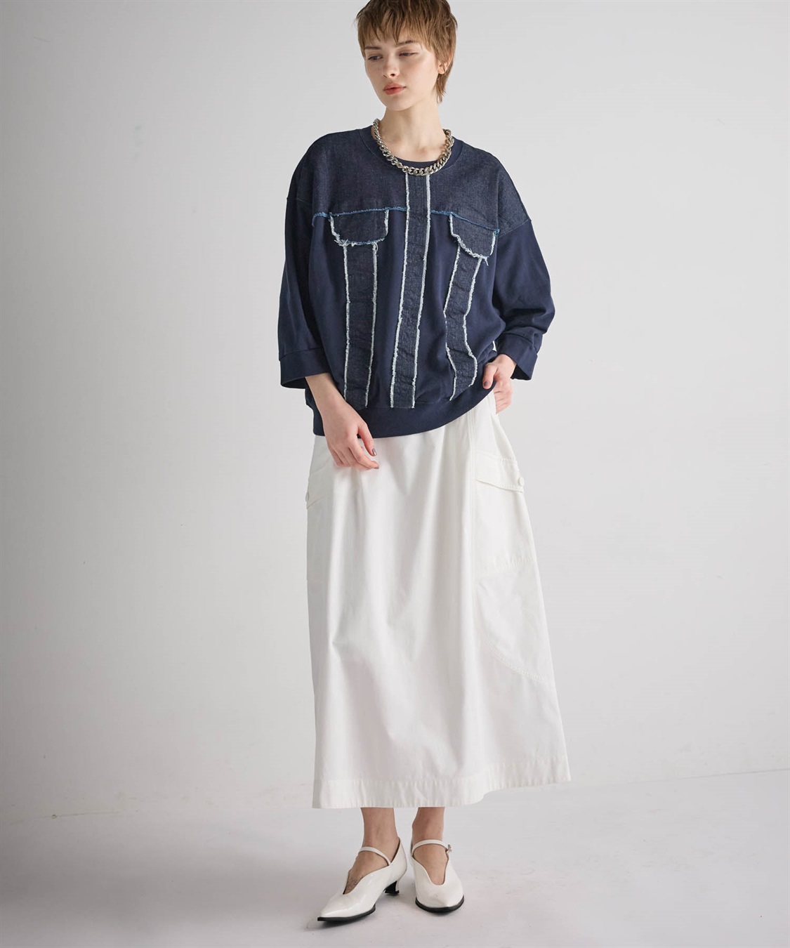 ATSURO TAYAMA 【unisex】七分袖デニムトップス_sub_24