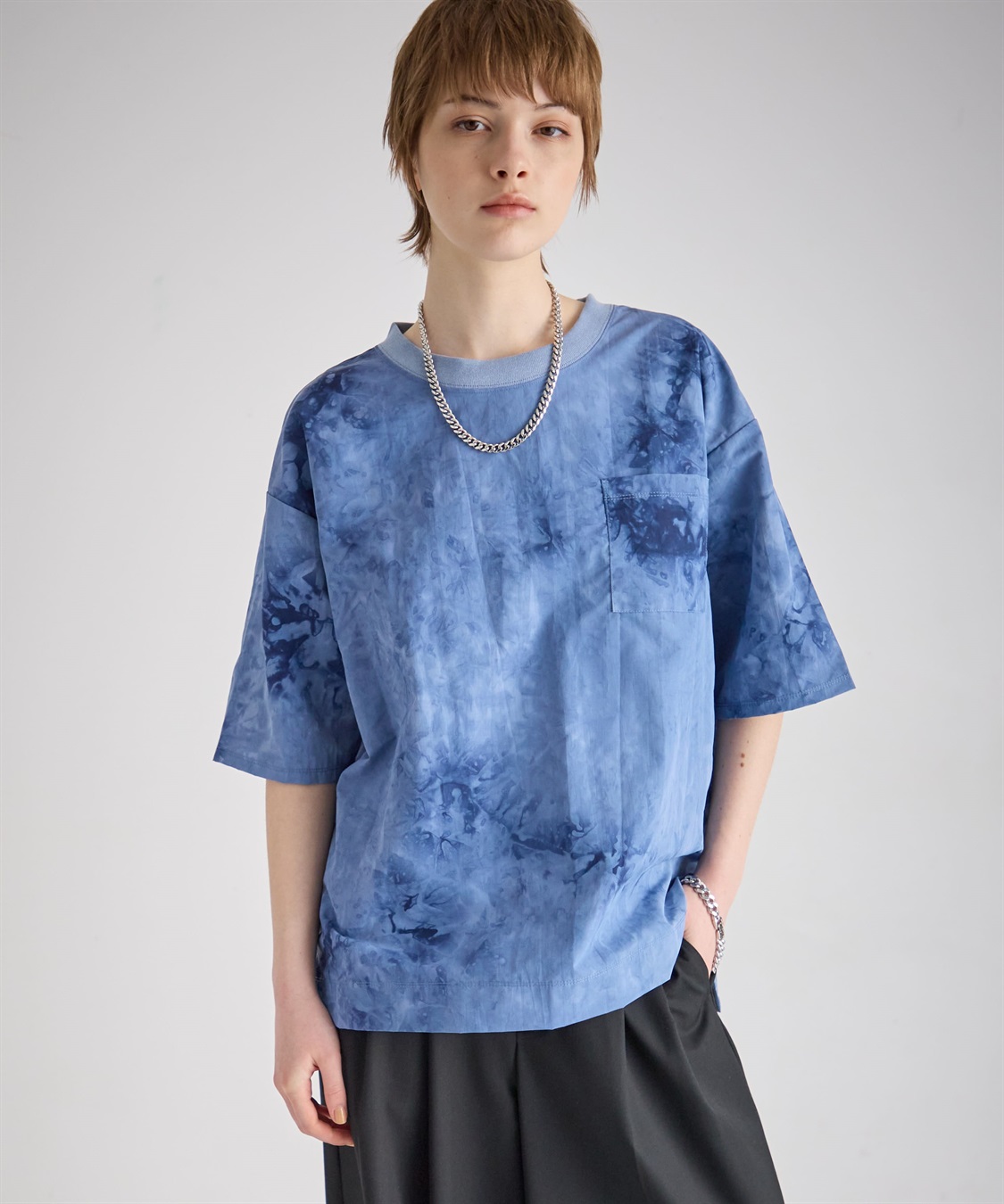 ATSURO TAYAMA ムラ染め風プリントTシャツ_sub_2