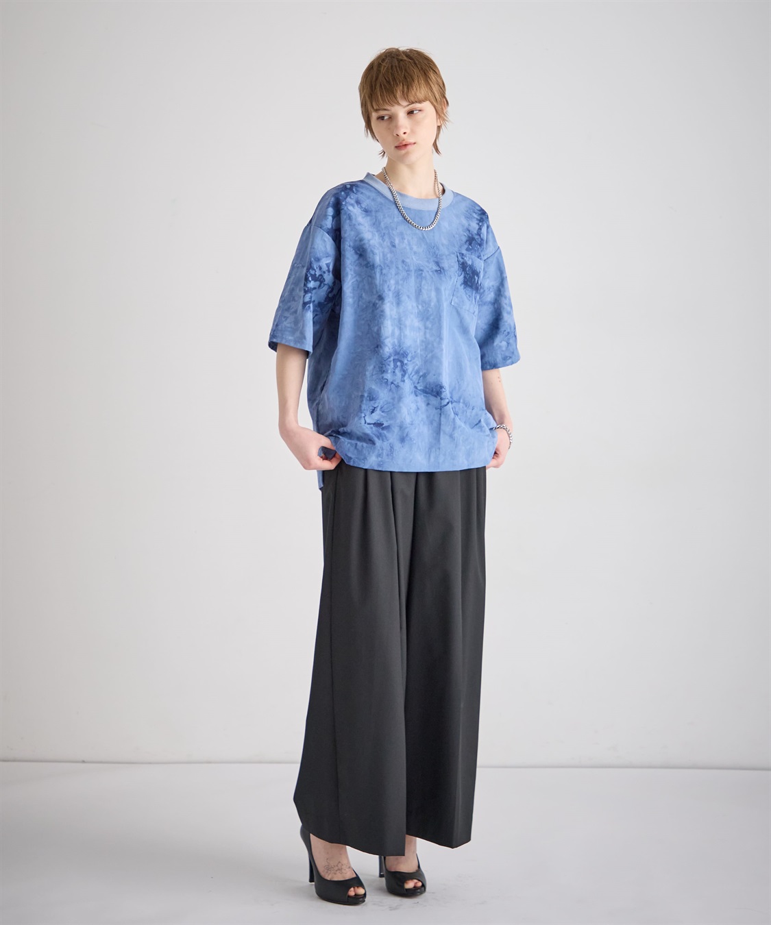 ATSURO TAYAMA ムラ染め風プリントTシャツ_sub_9