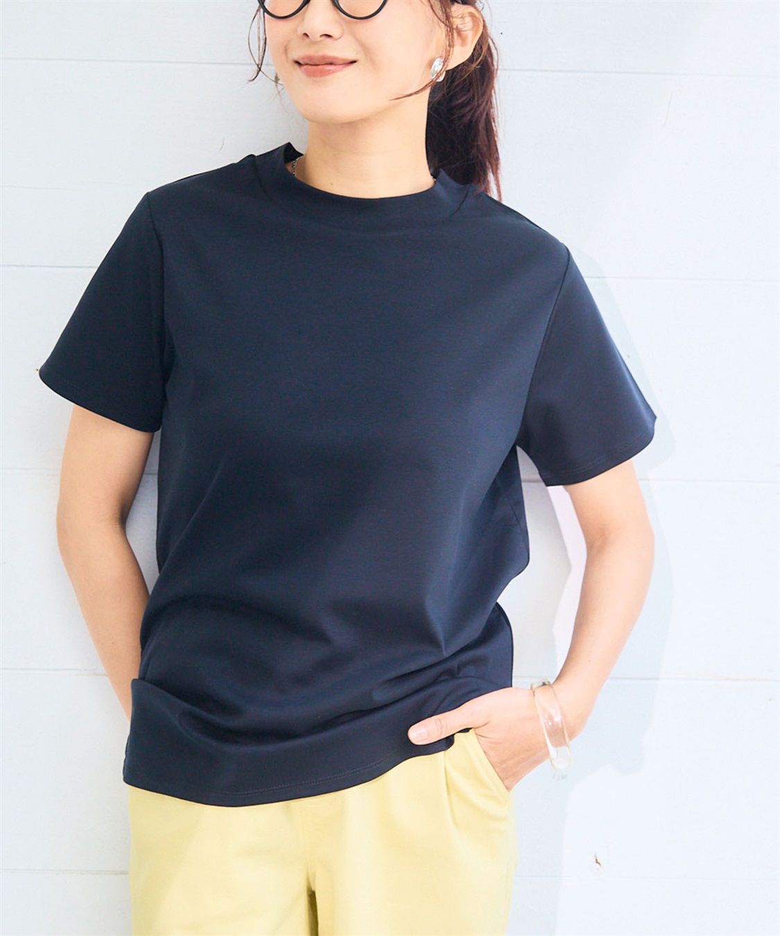 CROSS FUNCTION 《シワになりにくい・なめらか》正解ハイネックTシャツ【CF/クロスファンクション】_sub_3