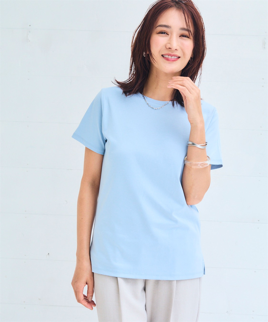 CROSS FUNCTION 《シワになりにくい・なめらか》正解クルーネックTシャツ【CF/クロスファンクション】_sub_21