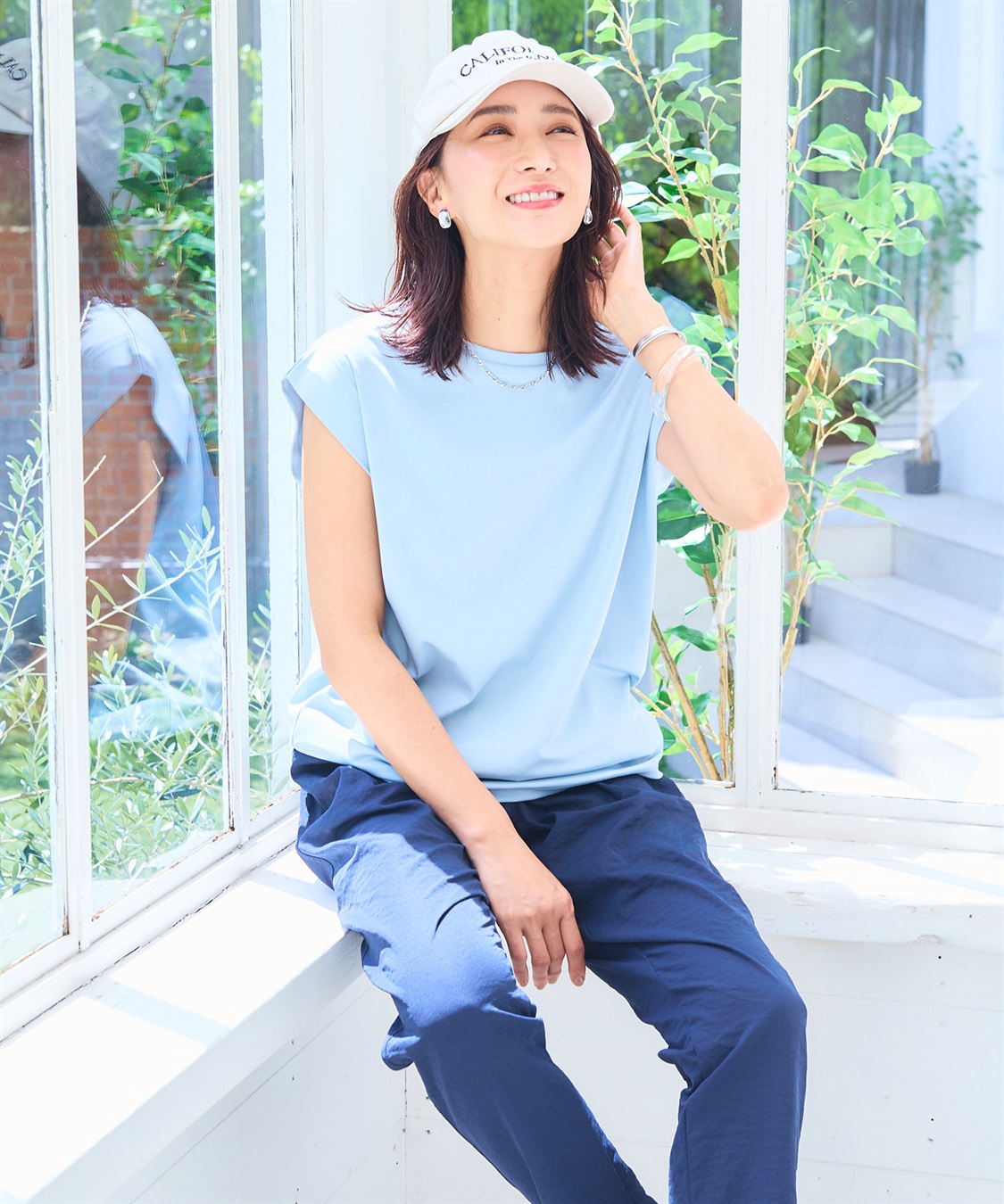 CROSS FUNCTION 《シワになりにくい・なめらか》正解ノースリーブTシャツ【CF/クロスファンクション】_sub_17