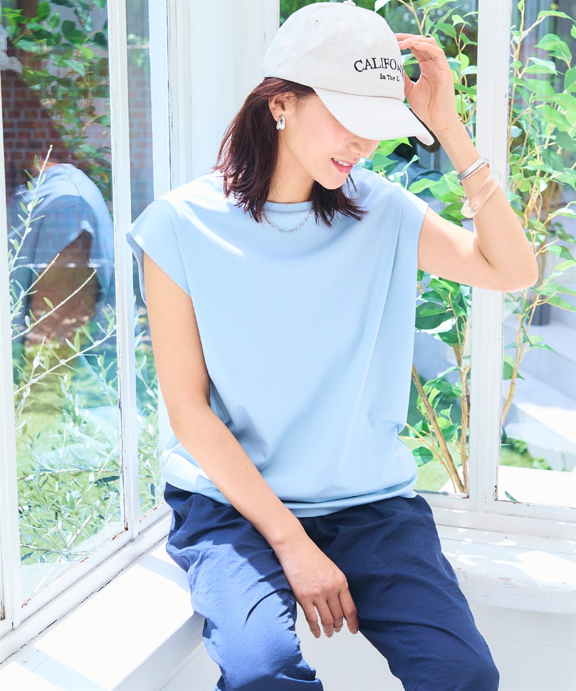 CROSS FUNCTION 《シワになりにくい・なめらか》正解ノースリーブTシャツ【CF/クロスファンクション】_sub_18