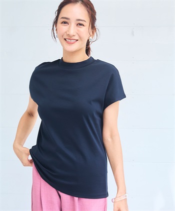 CROSS FUNCTION 《シワになりにくい・ヨレにくい》正解ハイネックフレンチTシャツ【CF/クロスファンクション】_subthumb_9