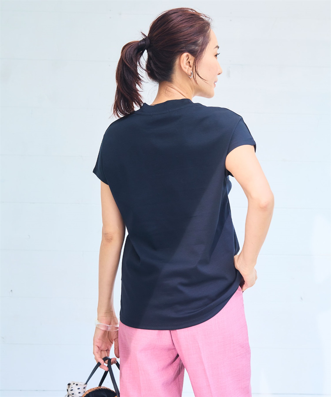 CROSS FUNCTION 《シワになりにくい・ヨレにくい》正解ハイネックフレンチTシャツ【CF/クロスファンクション】_sub_11