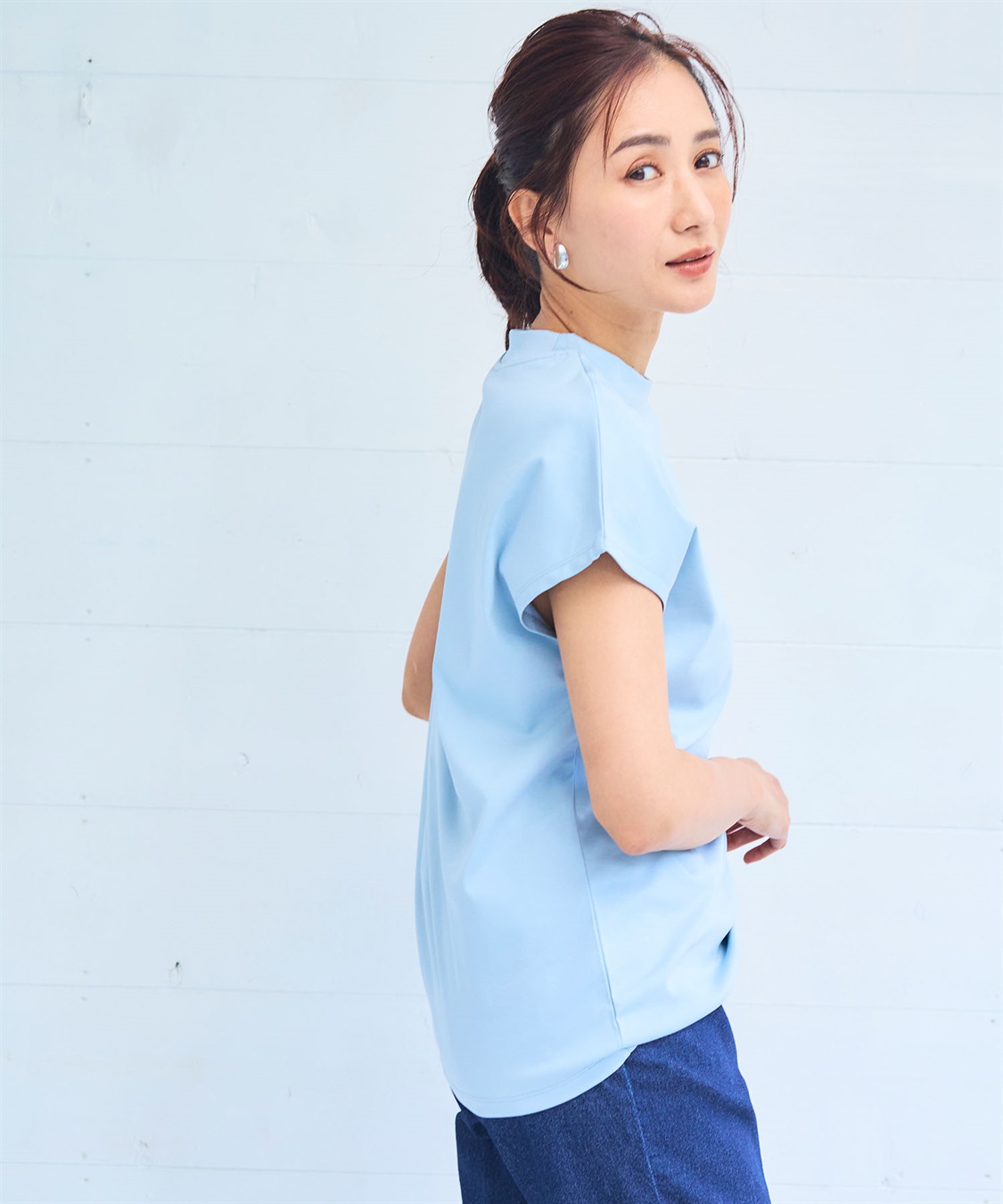 CROSS FUNCTION 《シワになりにくい・ヨレにくい》正解ハイネックフレンチTシャツ【CF/クロスファンクション】_sub_16