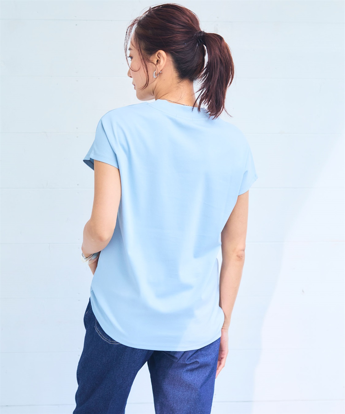 CROSS FUNCTION 《シワになりにくい・ヨレにくい》正解ハイネックフレンチTシャツ【CF/クロスファンクション】_sub_17