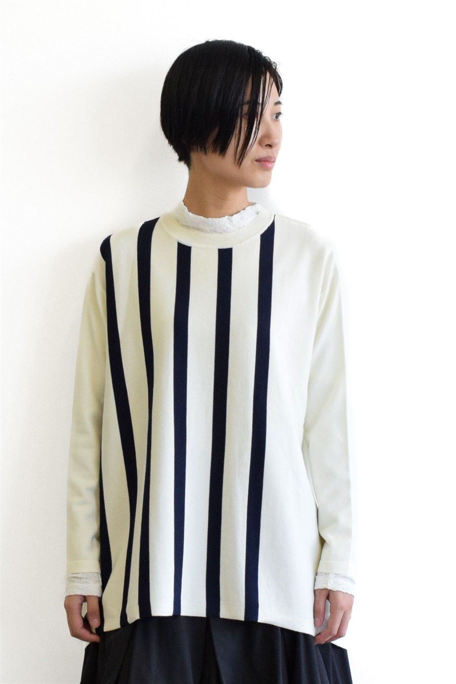 ATSURO TAYAMA イレギュラーストライプチュニック_sub_6