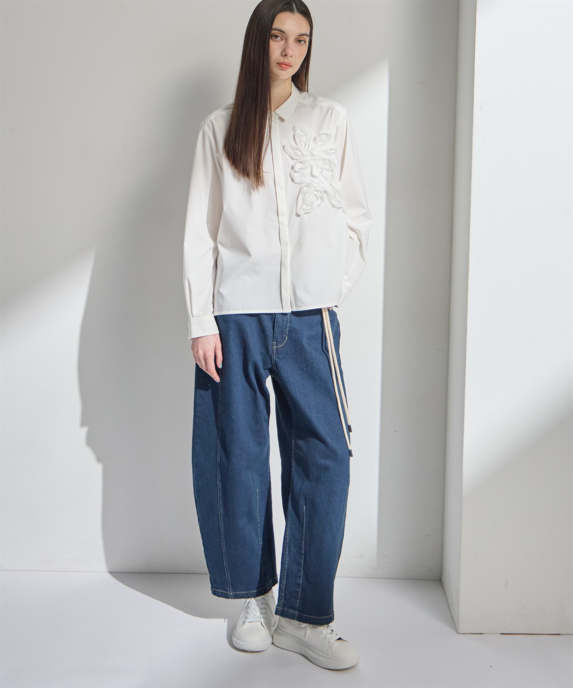 ATSURO TAYAMA フラワーモチーフロングスリーブブラウス_sub_8