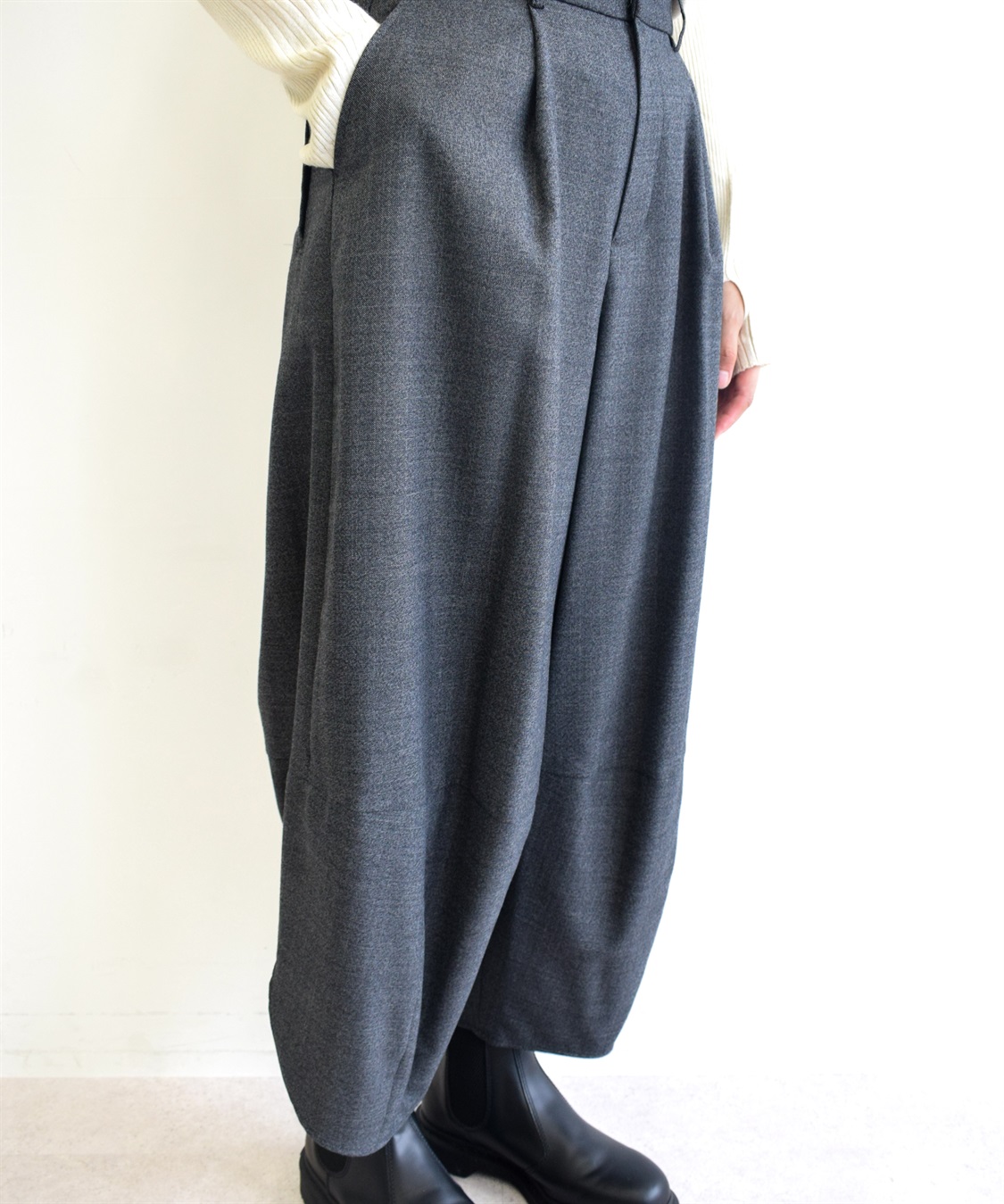 ATSURO TAYAMA サキソニーストレッチワイドパンツ_sub_2