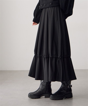 ATSURO TAYAMA ドロストコード付きロング丈スカート_subthumb_13