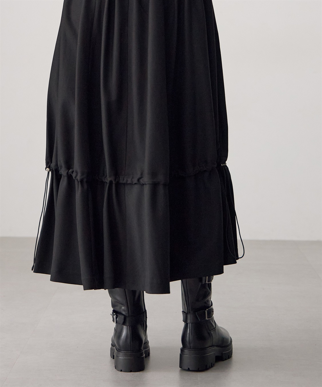 ATSURO TAYAMA ドロストコード付きロング丈スカート_sub_15