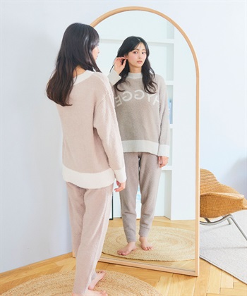 Life Style by cross marche 【LAFUKU/ラフク】もちふわマシュマロニットHYGGEロゴトップス/ルームウェア（上下別売り）_subthumb_12