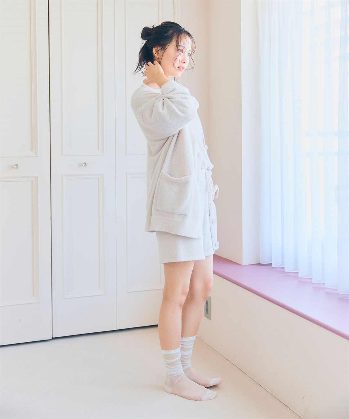 LAFUKU 【LAFUKU/ラフク】もこふわマシュマロルームウェアVネックカーディガン《セットアップ対応/上下別売り》_sub_28