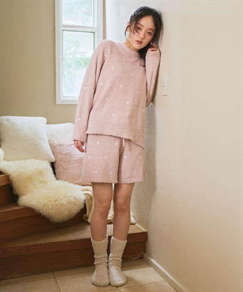 LAFUKU 【LAFUKU/ラフク】もちふわマシュマロニットハートドット刺繍トップス/ルームウェア（上下別売り）_subthumb_8