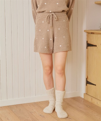 LAFUKU 【LAFUKU/ラフク】もちふわマシュマロニットハートドット刺繍ショートパンツ/ルームウェア（上下別売り）_subthumb_1