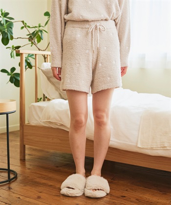 LAFUKU 【LAFUKU/ラフク】もちふわマシュマロニットハートドット刺繍ショートパンツ/ルームウェア（上下別売り）_subthumb_6