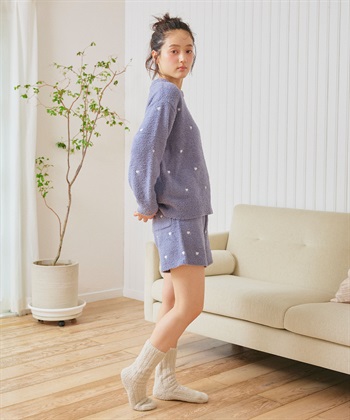 LAFUKU 【LAFUKU/ラフク】もちふわマシュマロニットハートドット刺繍ショートパンツ/ルームウェア（上下別売り）_subthumb_20