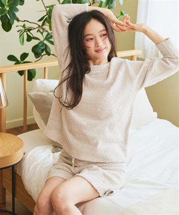 LAFUKU 【LAFUKU/ラフク】もちふわマシュマロニットハートドット刺繍ショートパンツ/ルームウェア（上下別売り）_subthumb_29