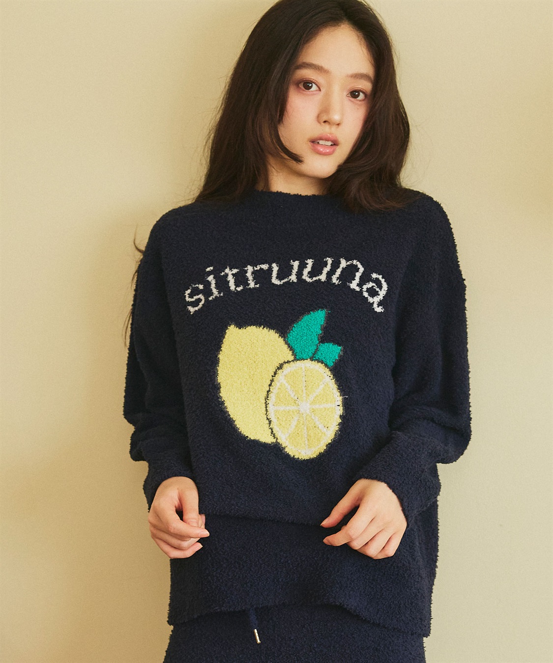 LAFUKU 【LAFUKU/ラフク】もちふわマシュマロニットフルーツ刺繍トップス/ルームウェア◆洗濯可能◆（上下別売り）_sub_22