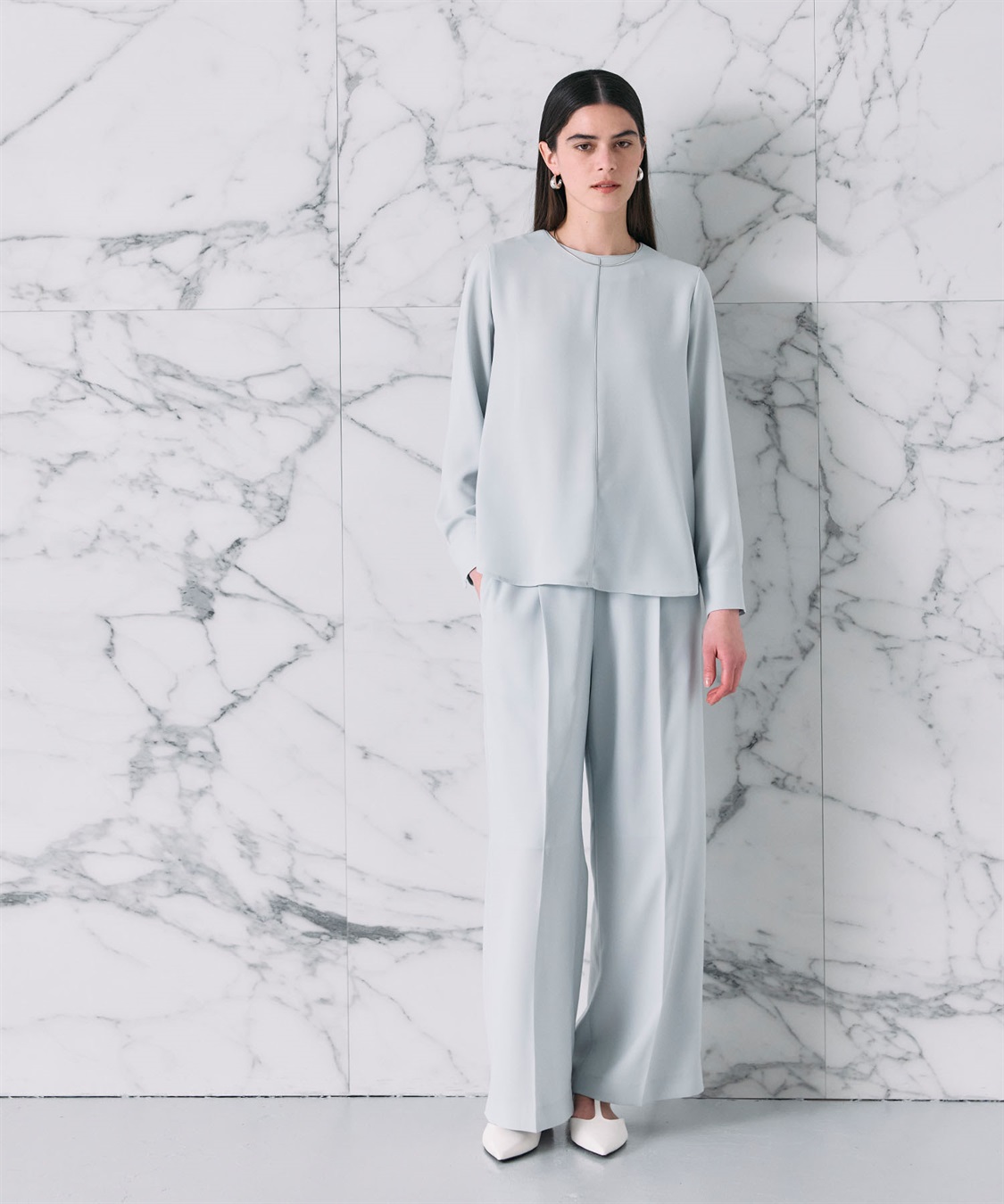 N.O.R.C バックサテンストレッチイージーパンツ_sub_11