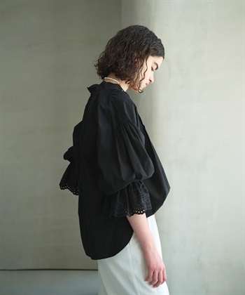 N.O.R.C <TIME SALE>カットワーク刺繍ボリュームスリーブブラウス_subthumb_6