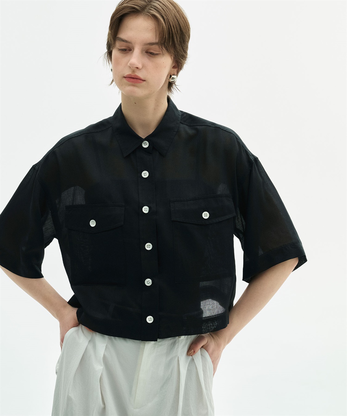 N.O.R.C シアーデニムCPOシャツ_sub_2