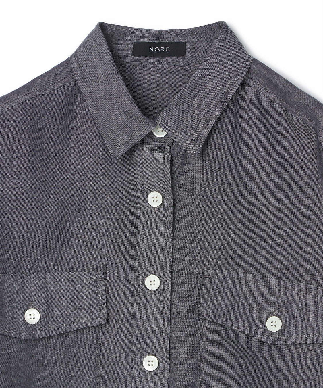 N.O.R.C シアーデニムCPOシャツ_sub_21