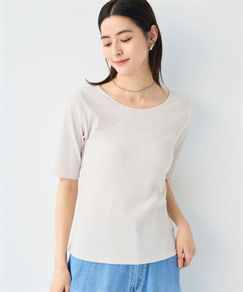 CROSS FUNCTION 《UVカット》エブ楽 前後2wayテレコ５分袖Tシャツ_subthumb_18