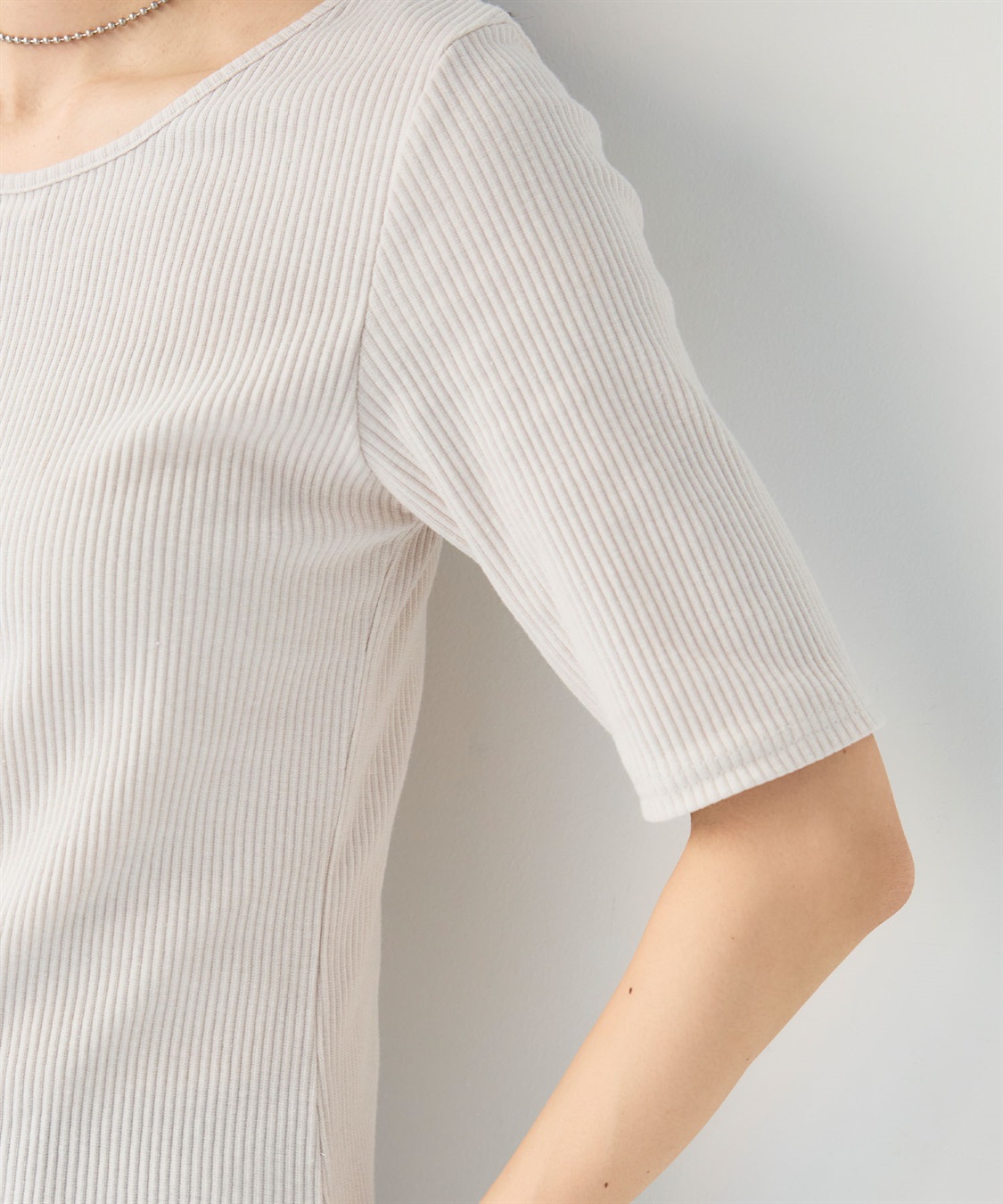 CROSS FUNCTION 《UVカット》エブ楽 前後2wayテレコ５分袖Tシャツ_sub_25