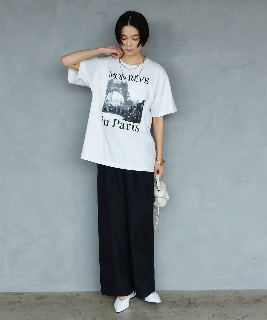 CROSS FUNCTION 《UV・接触冷感》エブ楽 ParisフォトプリントTシャツ_sub_5
