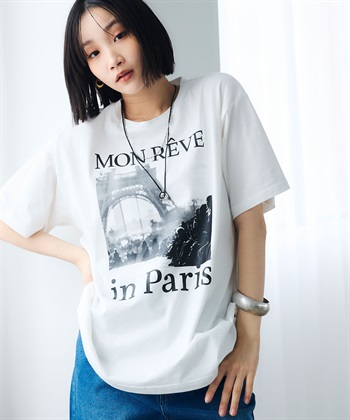 CROSS FUNCTION 《UV・接触冷感》エブ楽 ParisフォトプリントTシャツ_subthumb_10