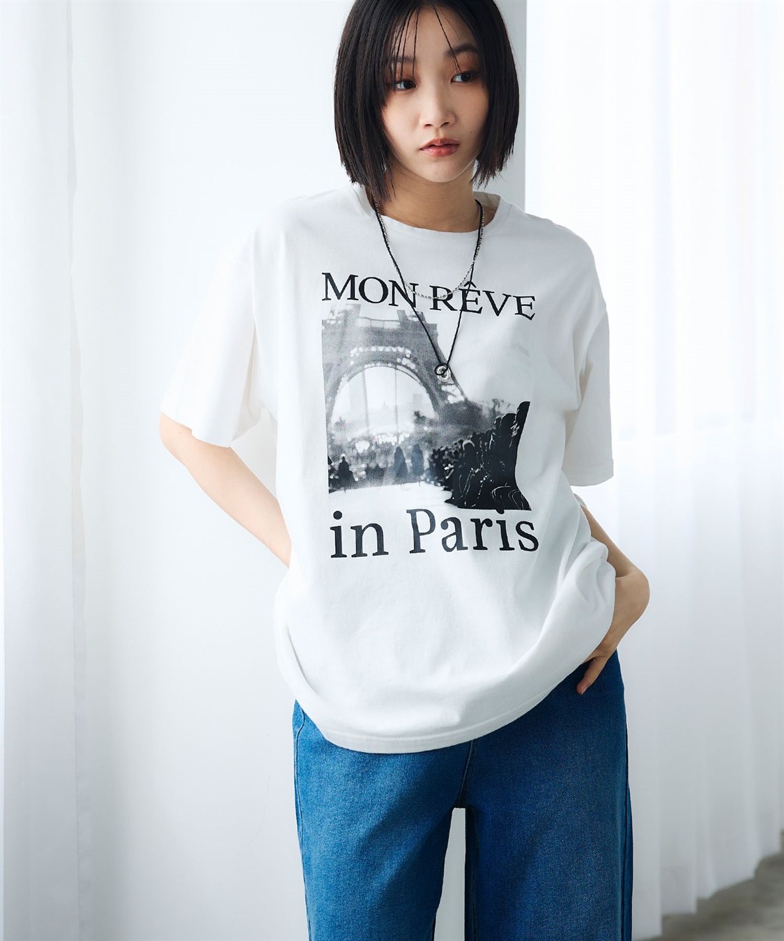 CROSS FUNCTION 《UV・接触冷感》エブ楽 ParisフォトプリントTシャツ_sub_11