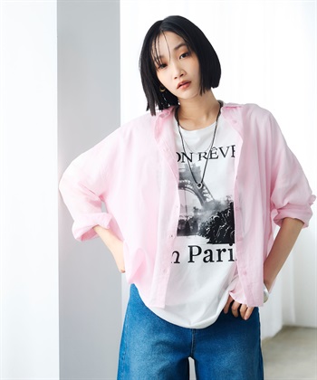 CROSS FUNCTION 《UV・接触冷感》エブ楽 ParisフォトプリントTシャツ_subthumb_14