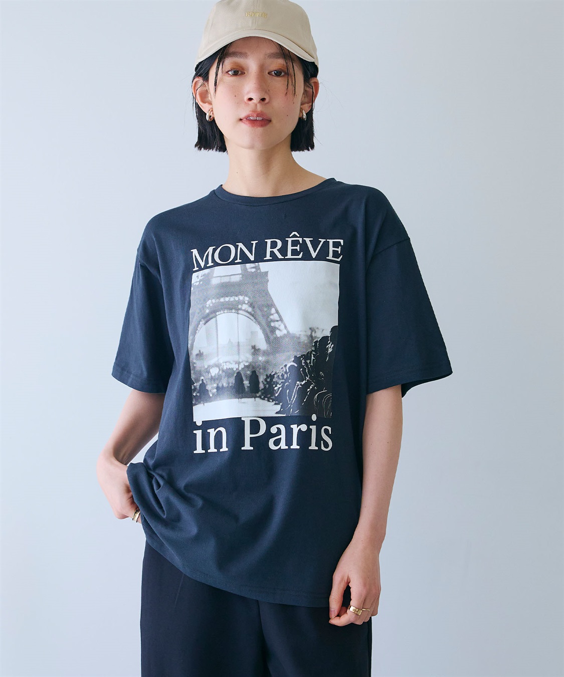 CROSS FUNCTION 《UV・接触冷感》エブ楽 ParisフォトプリントTシャツ_sub_20
