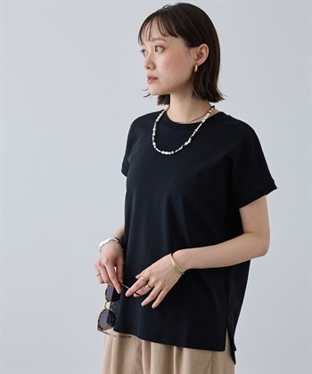 CROSS FUNCTION 《汗染み防止》エブ楽 天竺フレンチスリーブTシャツ_subthumb_15