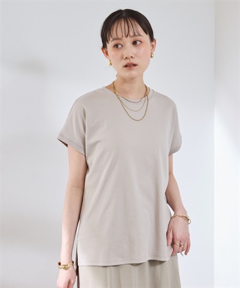 CROSS FUNCTION 《汗染み防止》エブ楽 天竺フレンチスリーブTシャツ_subthumb_19