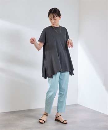 CROSS FUNCTION 《汗染み防止》エブ楽 天竺アシメトリーデザインTシャツ_subthumb_18