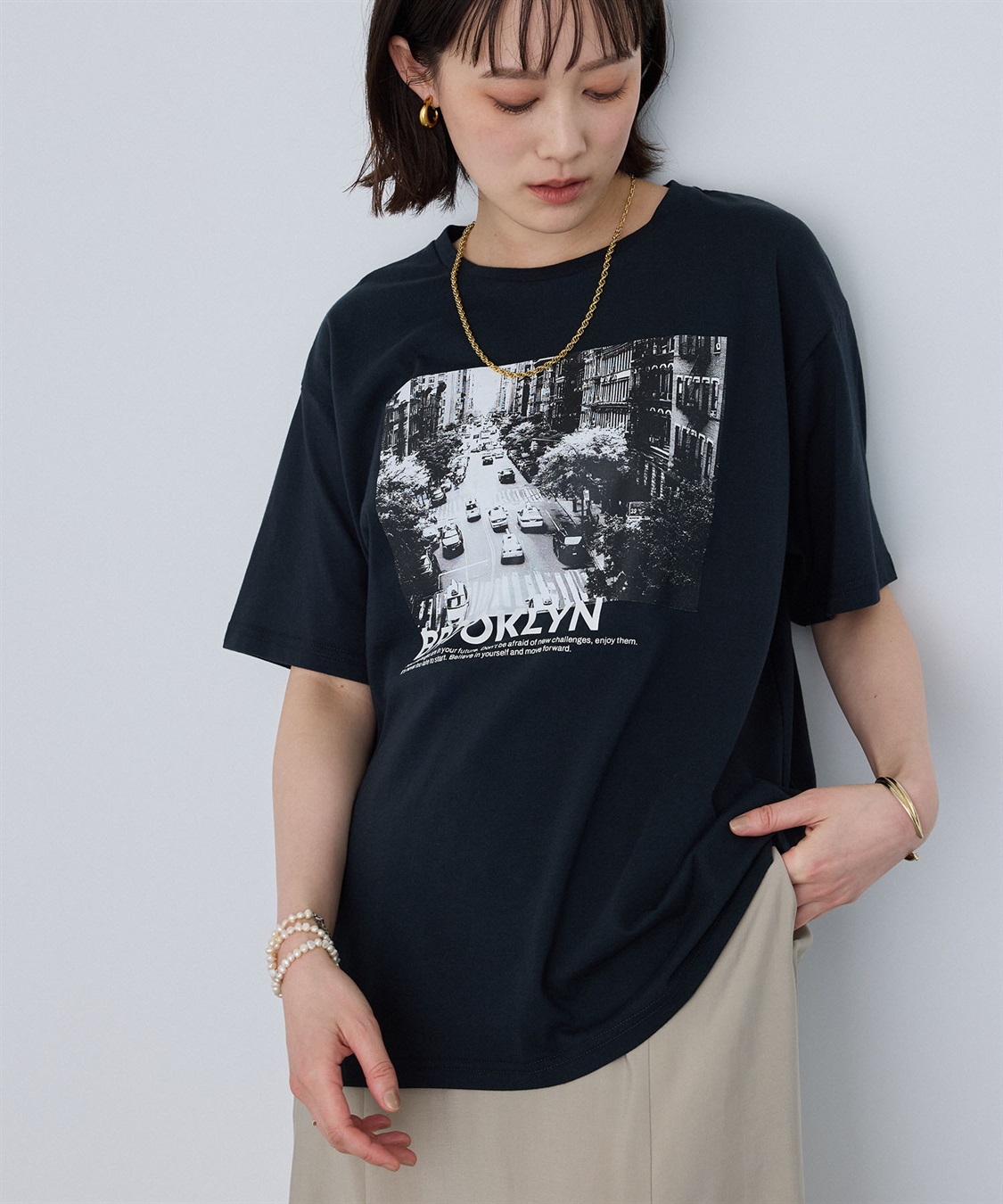 CROSS FUNCTION 《UV・接触冷感》エブ楽 BrooklynフォトプリントTシャツ_sub_3