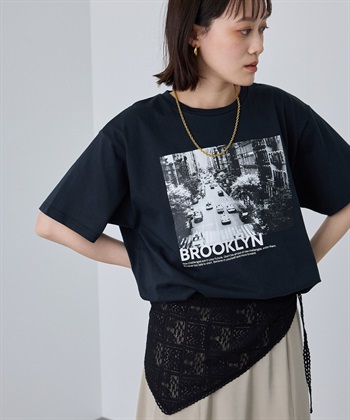 CROSS FUNCTION 《UV・接触冷感》エブ楽 BrooklynフォトプリントTシャツ_subthumb_6