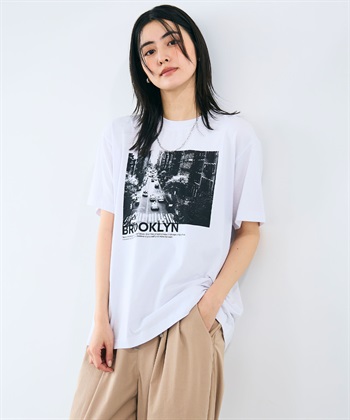 CROSS FUNCTION 《UV・接触冷感》エブ楽 BrooklynフォトプリントTシャツ_subthumb_20