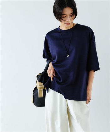 CROSS FUNCTION 《UV/接触冷感》エブ楽 なめらかダンボール ビッグシルエットTシャツ_subthumb_8