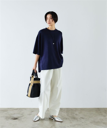 CROSS FUNCTION 《UV/接触冷感》エブ楽 なめらかダンボール ビッグシルエットTシャツ_subthumb_10