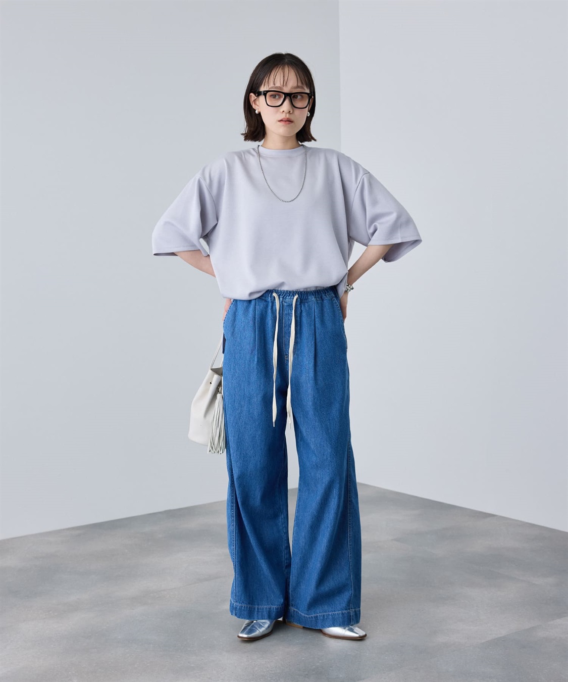 CROSS FUNCTION 《UV/接触冷感》エブ楽 なめらかダンボール ビッグシルエットTシャツ_sub_17