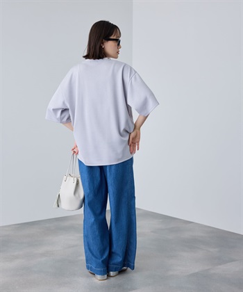 CROSS FUNCTION 《UV/接触冷感》エブ楽 なめらかダンボール ビッグシルエットTシャツ_subthumb_18