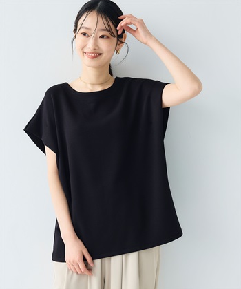 CROSS FUNCTION 《UV/接触冷感》エブ楽 なめらかダンボール フレンチスリーブドルマンTシャツ_subthumb_11