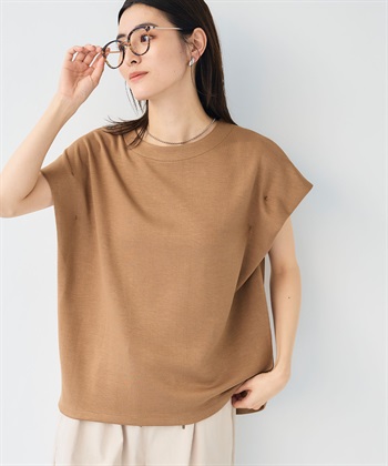CROSS FUNCTION 《UV/接触冷感》エブ楽 なめらかダンボール フレンチスリーブドルマンTシャツ_subthumb_16