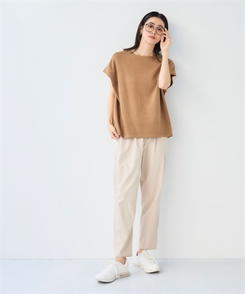 CROSS FUNCTION 《UV/接触冷感》エブ楽 なめらかダンボール フレンチスリーブドルマンTシャツ_subthumb_19