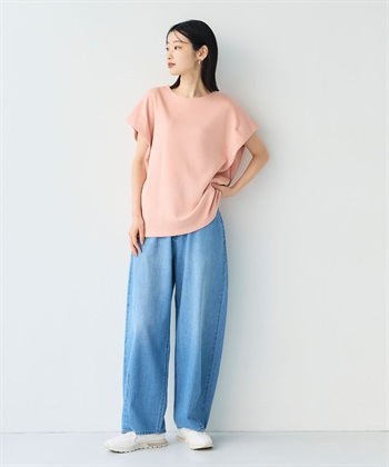 CROSS FUNCTION 《UV/接触冷感》エブ楽 なめらかダンボール フレンチスリーブドルマンTシャツ_subthumb_24